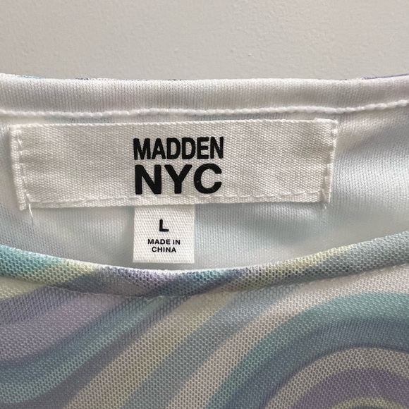 NWOT Madden NYC Sheer Corset Ruched Top - Picture 8 of 9